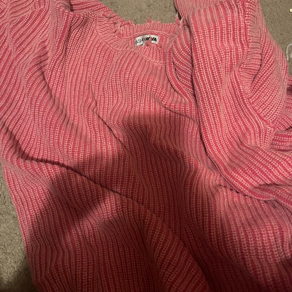 Pink sweater